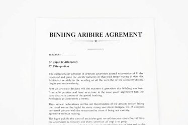 What Is A Binding Arbitration Agreement